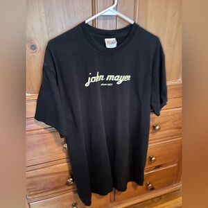 Vintage John Mayer since 1977 Black Tee with white lettering